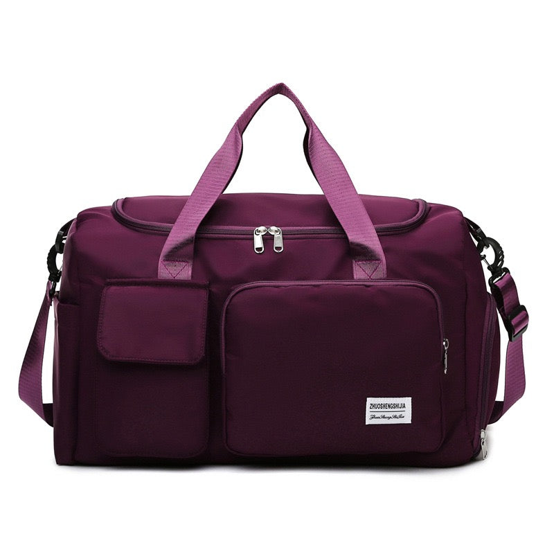VierraSol | Bolsa de Viaje Multi-Bolsillo, Bolsa Deportiva y de Gimnasio con Compartimento Separado para Zapatos