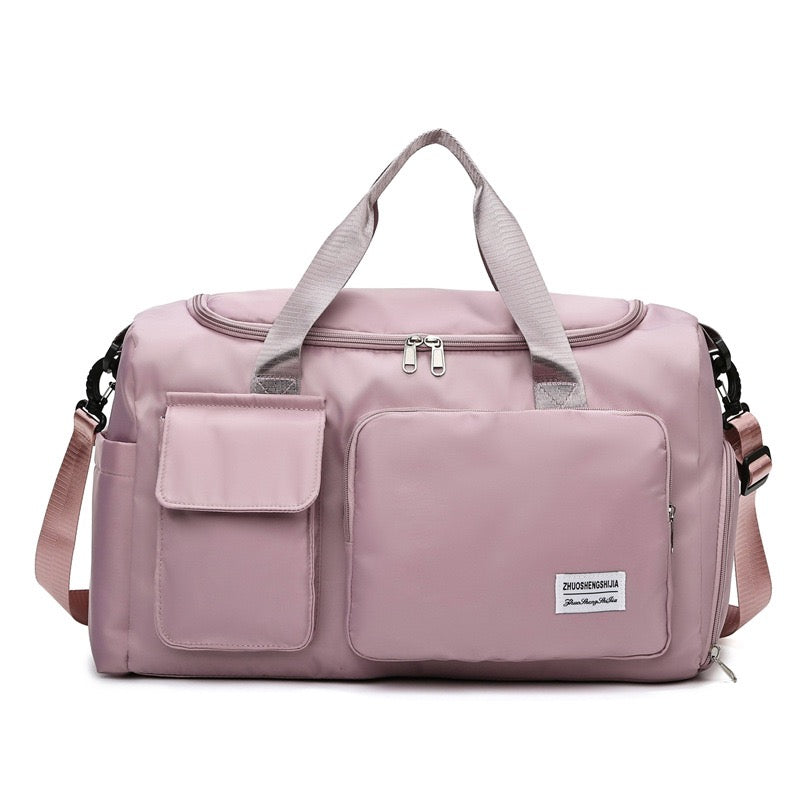 VierraSol | Bolsa de Viaje Multi-Bolsillo, Bolsa Deportiva y de Gimnasio con Compartimento Separado para Zapatos