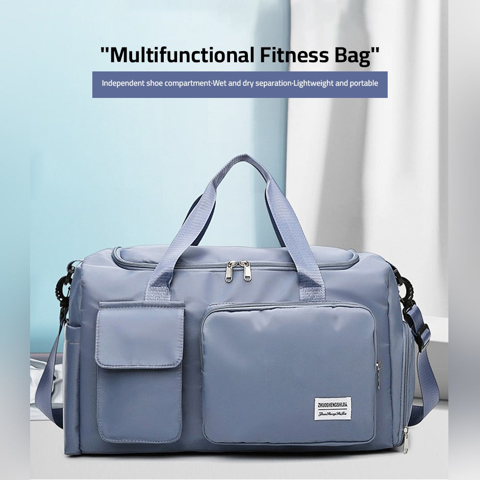 VierraSol | Bolsa de Viaje Multi-Bolsillo, Bolsa Deportiva y de Gimnasio con Compartimento Separado para Zapatos
