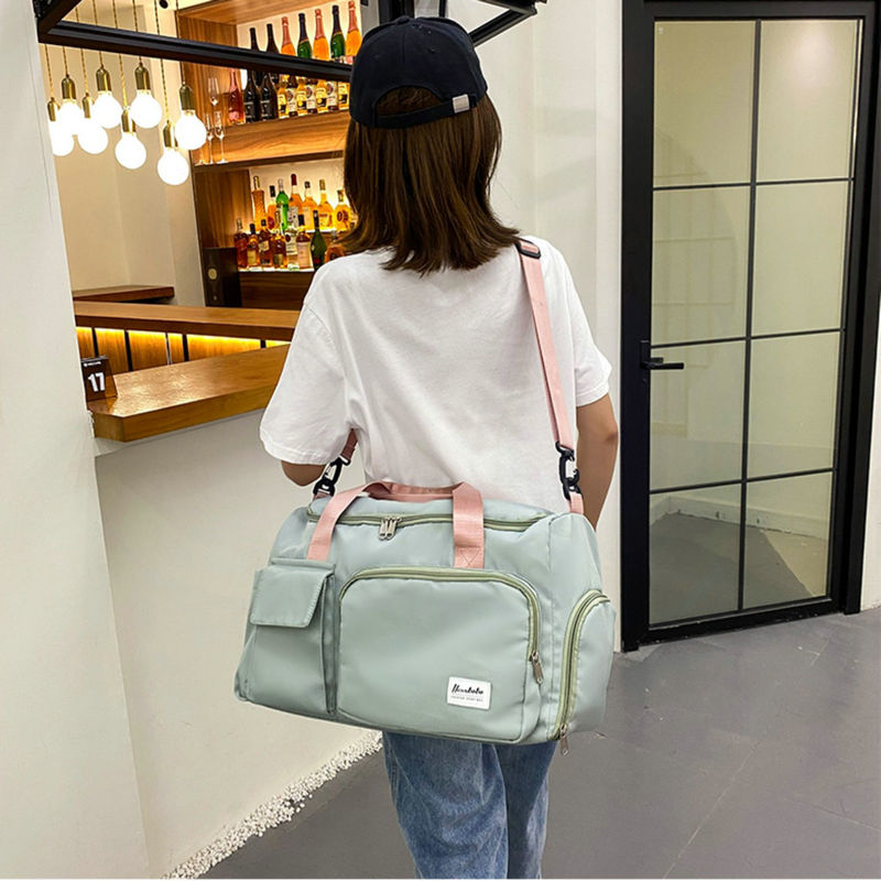 VierraSol | Bolsa de Viaje Multi-Bolsillo, Bolsa Deportiva y de Gimnasio con Compartimento Separado para Zapatos