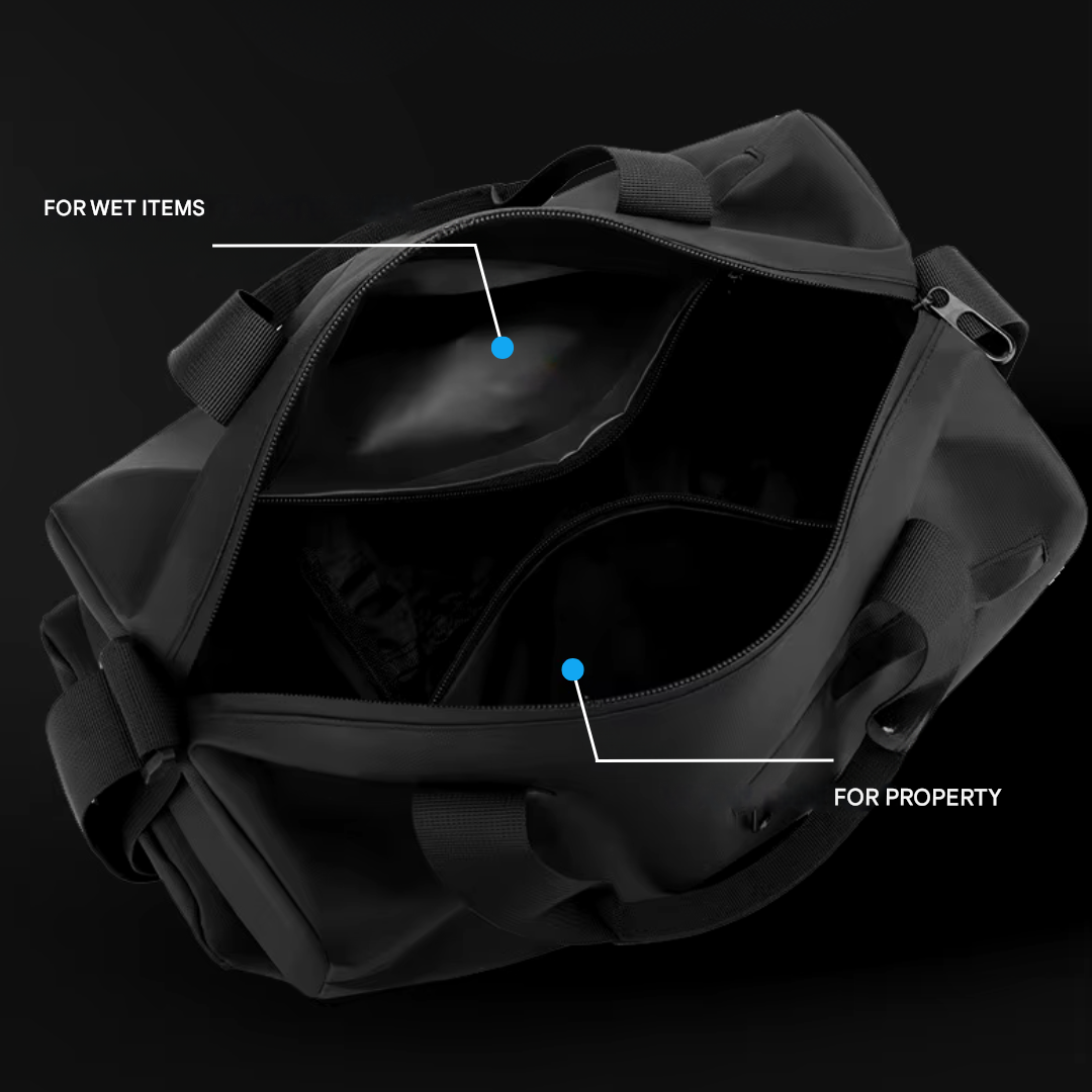 VierraSol | Bolsa Deportiva Impermeable con Compartimento para Zapatos - FlexBag Pro