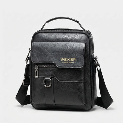 VierraSol | Bolsa Mensajera para Hombre con Bolsillo Frontal