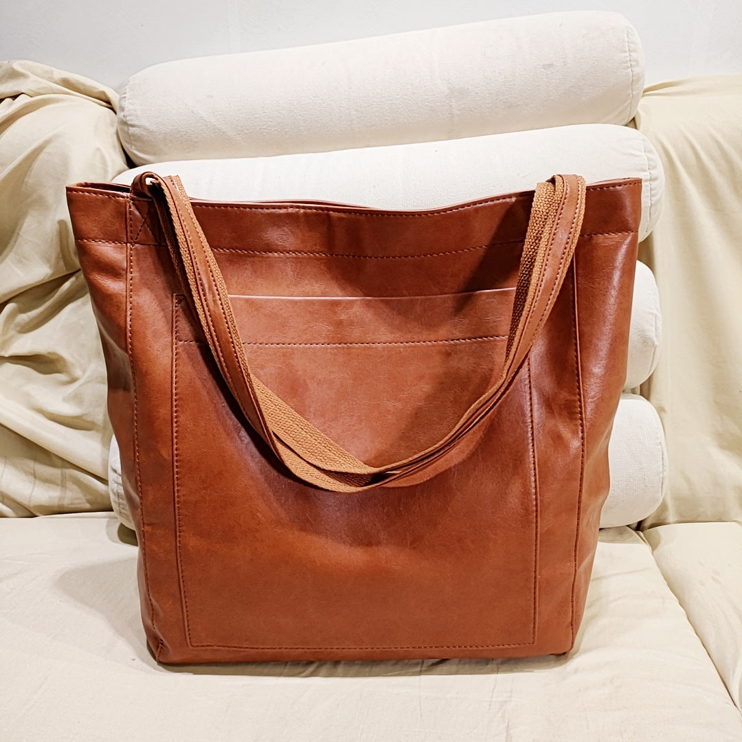 VierraSol | Bolsa Tote Estructurada para Mujeres con Bolsillo Exterior