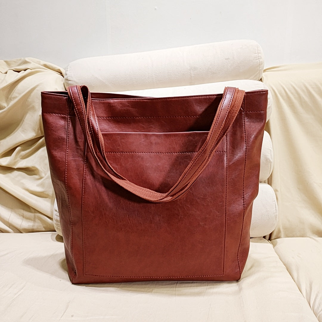VierraSol | Bolsa Tote Estructurada para Mujeres con Bolsillo Exterior