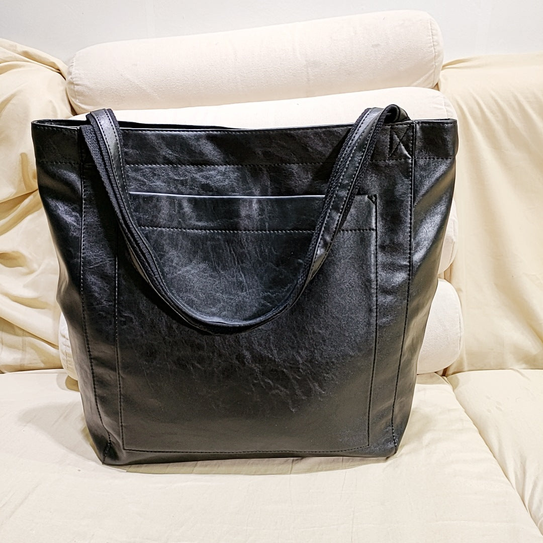 VierraSol | Bolsa Tote Estructurada para Mujeres con Bolsillo Exterior