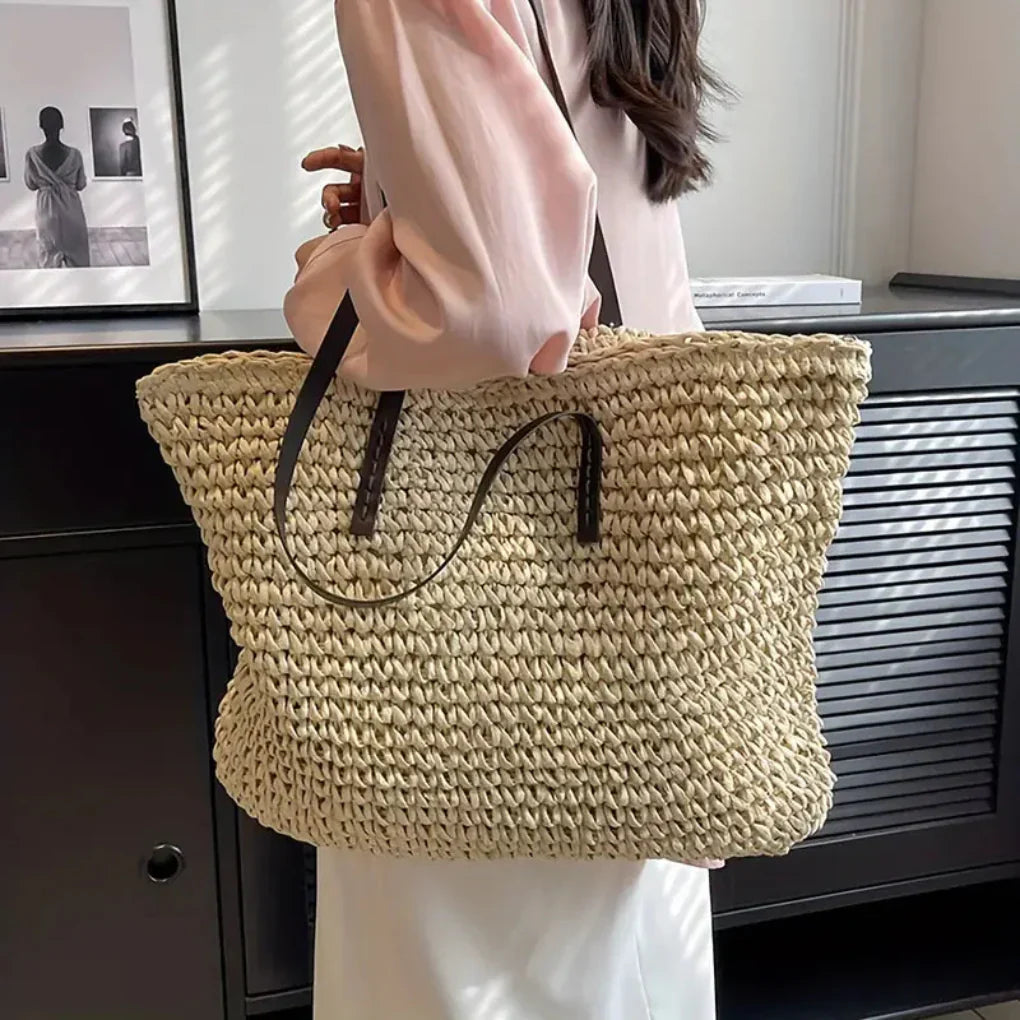 VierraSol | Bolsa Tote Woven para Mujeres - Estilo Diario