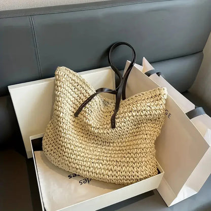 VierraSol | Bolsa Tote Woven para Mujeres - Estilo Diario