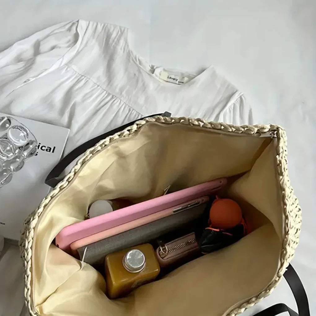 VierraSol | Bolsa Tote Woven para Mujeres - Estilo Diario