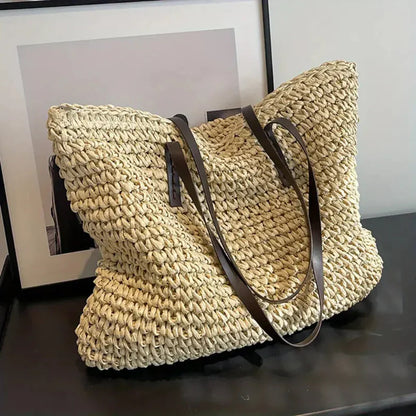 VierraSol | Bolsa Tote Woven para Mujeres - Estilo Diario