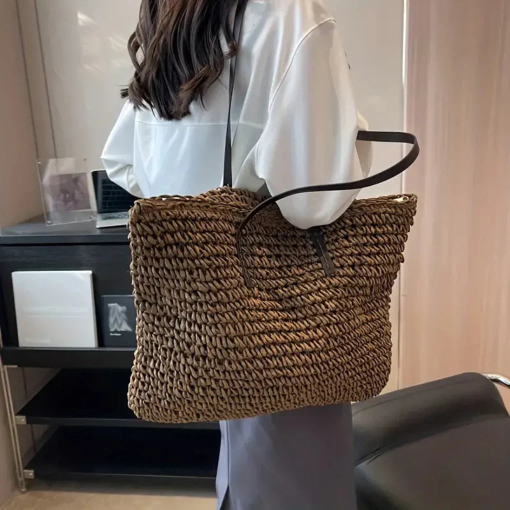 VierraSol | Bolsa Tote Woven para Mujeres - Estilo Diario