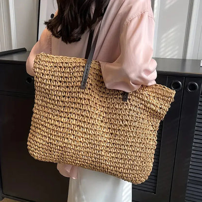 VierraSol | Bolsa Tote Woven para Mujeres – Gran Capacidad