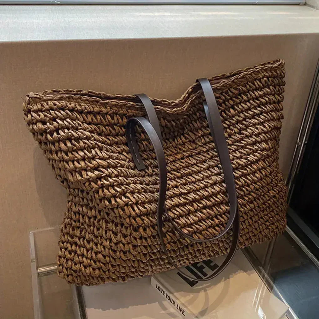 VierraSol | Bolsa Tote Woven para Mujeres – Gran Capacidad