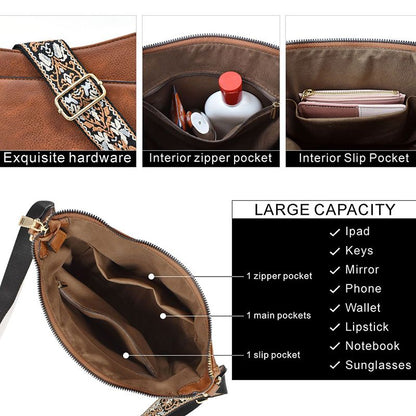 VierraSol | Bolso Cruzado de Cuero Versátil para Mujeres