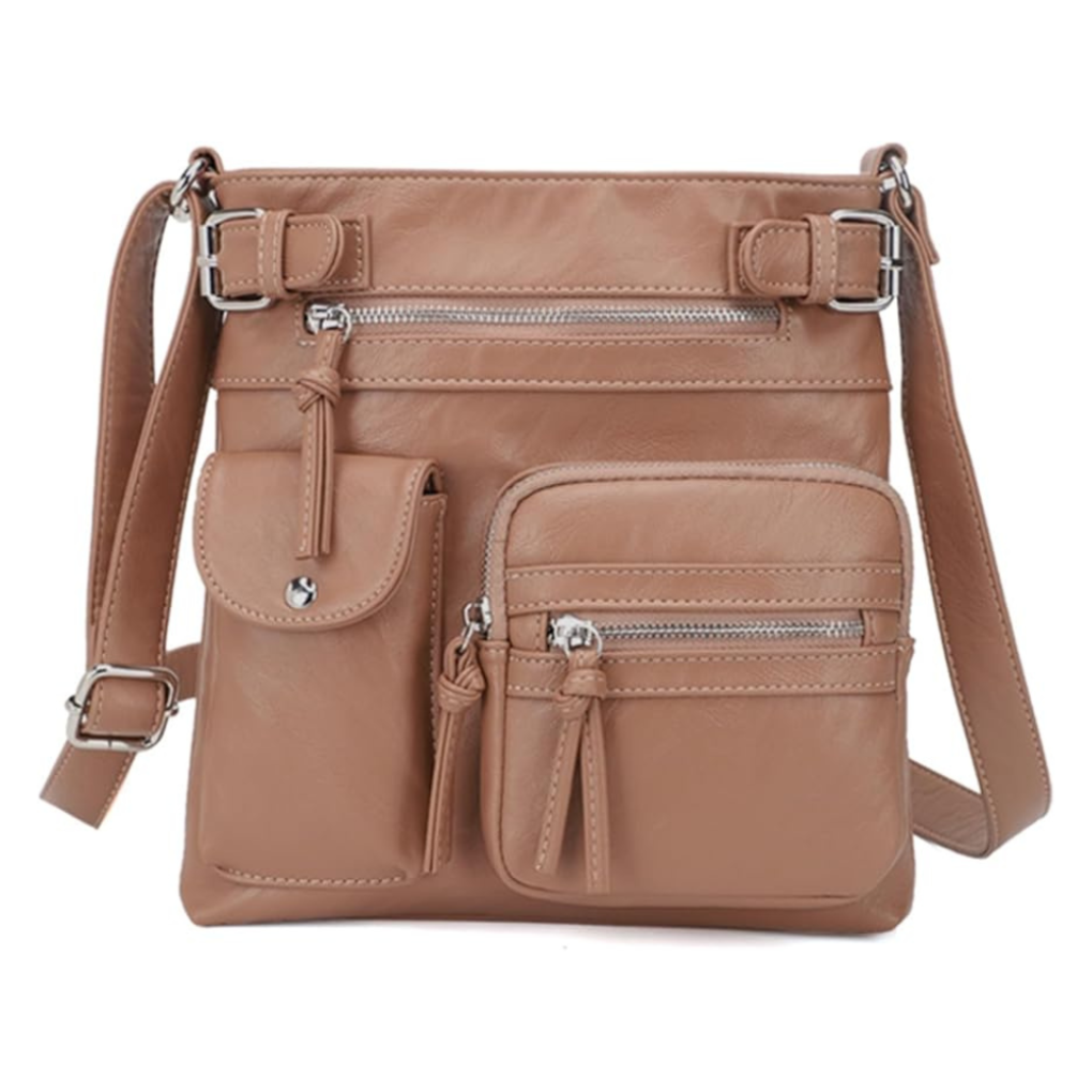 VierraSol | Bolso Cruzado de Múltiples Bolsillos para Mujeres