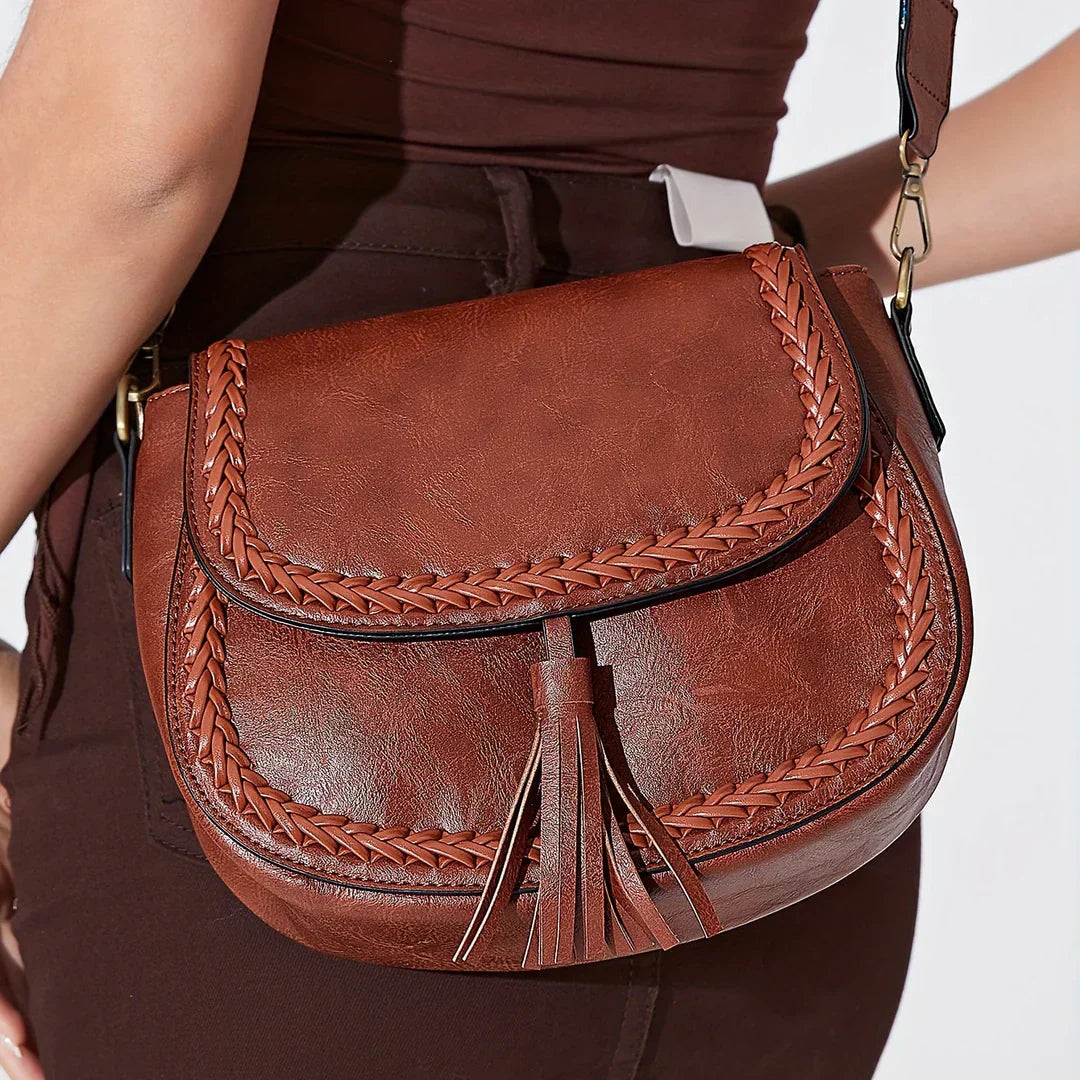 VierraSol | Bolso Cruzado de Silla para Mujer con Detalle de Borlas