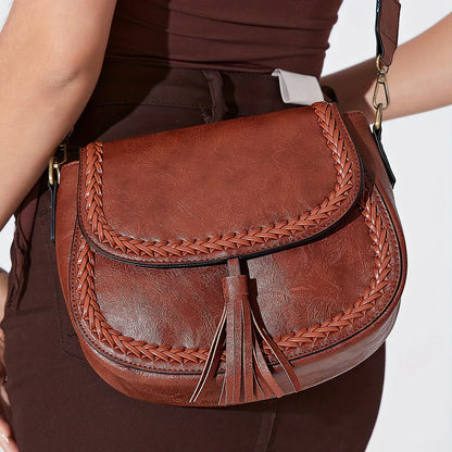 VierraSol | Bolso Cruzado de Silla para Mujer con Detalle de Borlas