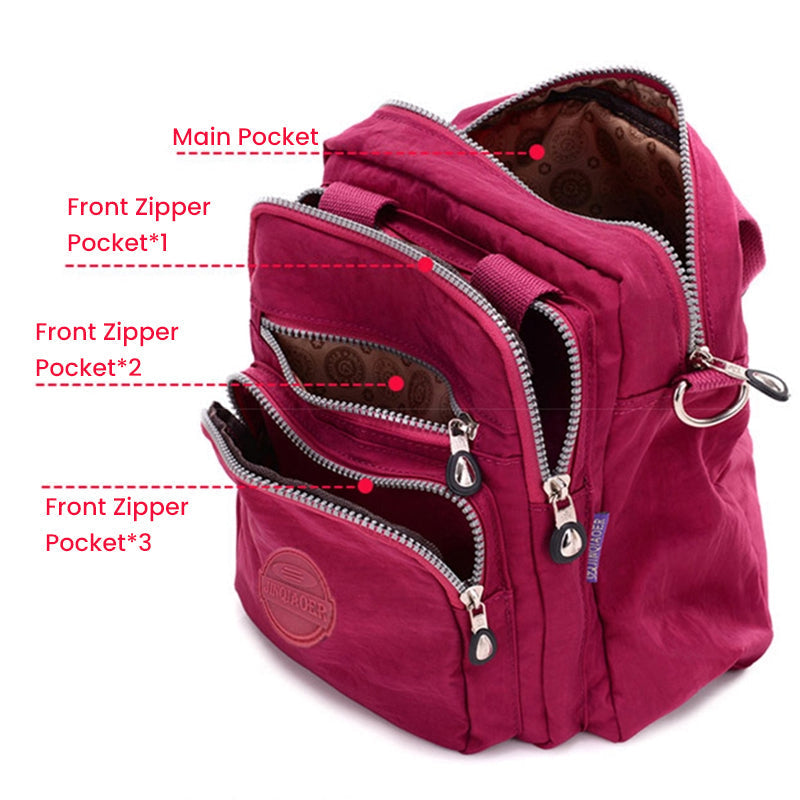 VierraSol | Bolso Cruzado Multifuncional para Mujeres con Múltiples Compartimentos