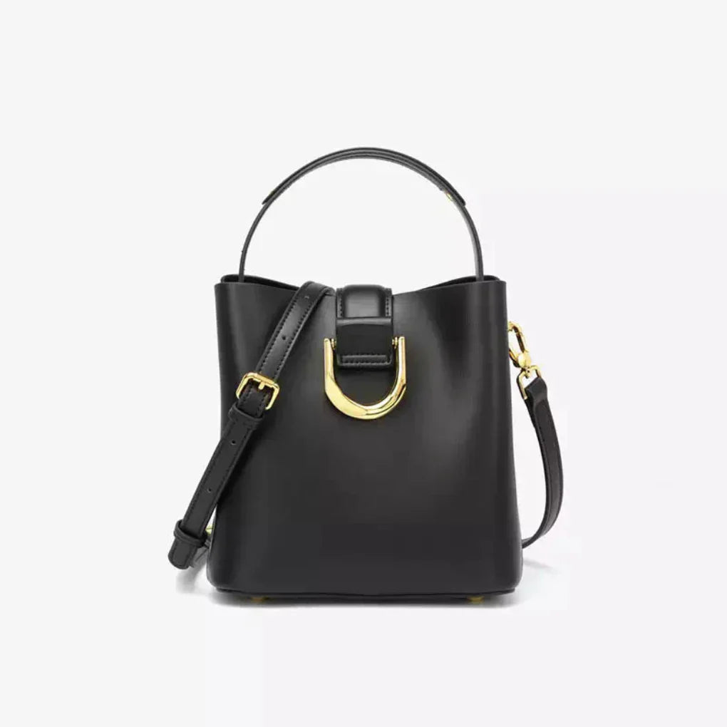VierraSol | Bolso de Cuero para Mujer con Accesorios Dorados