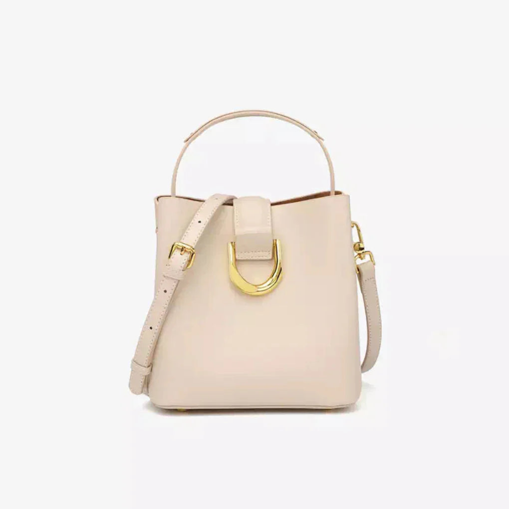 VierraSol | Bolso de Cuero para Mujer con Accesorios Dorados