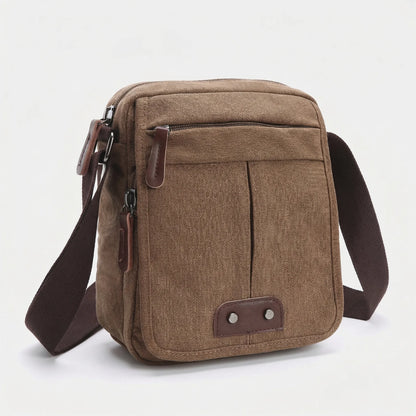 VierraSol | Bolso de Hombro Cruzado para Hombre con Múltiples Bolsillos