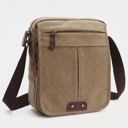 VierraSol | Bolso de Hombro Cruzado para Hombre con Múltiples Bolsillos