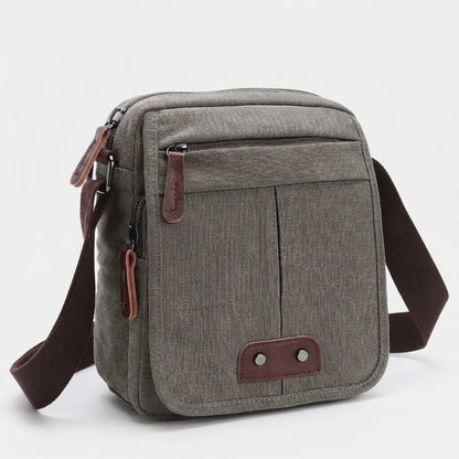 VierraSol | Bolso de Hombro Cruzado para Hombre con Múltiples Bolsillos