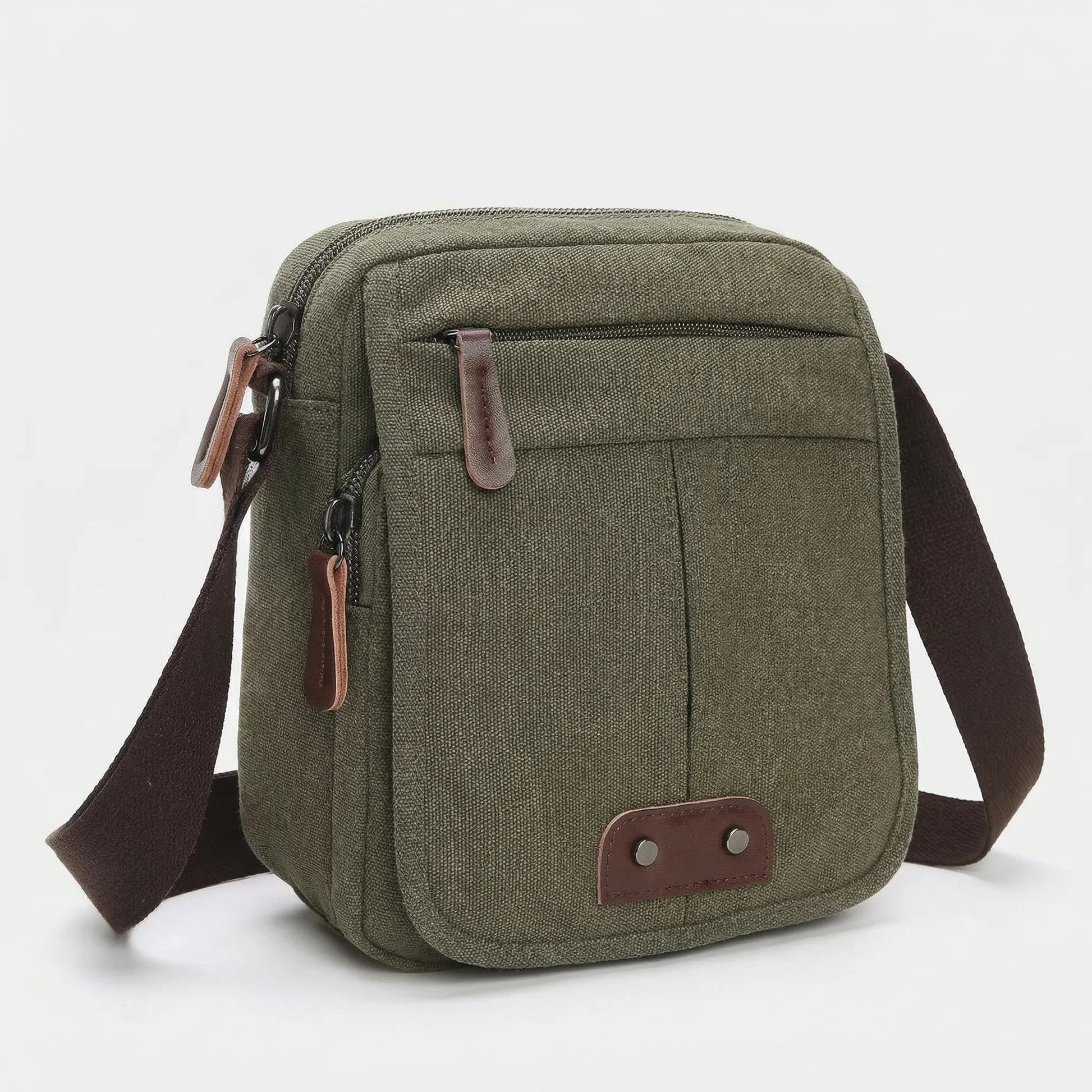 VierraSol | Bolso de Hombro Cruzado para Hombre con Múltiples Bolsillos