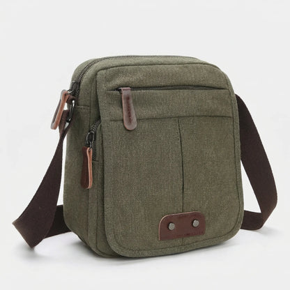 VierraSol | Bolso de Hombro Cruzado para Hombre con Múltiples Bolsillos