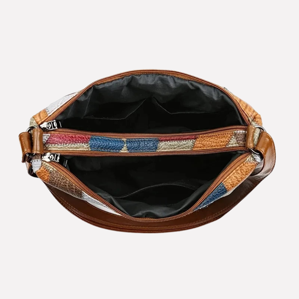 VierraSol | Bolso de Hombro de Patchwork para Mujeres