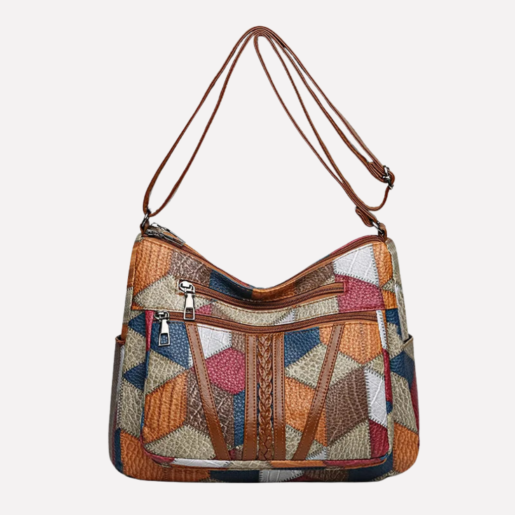 VierraSol | Bolso de Hombro de Patchwork para Mujeres