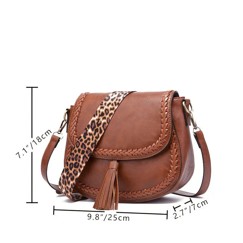 VierraSol | Bolso de Hombro para Mujer con Detalle de Borlas