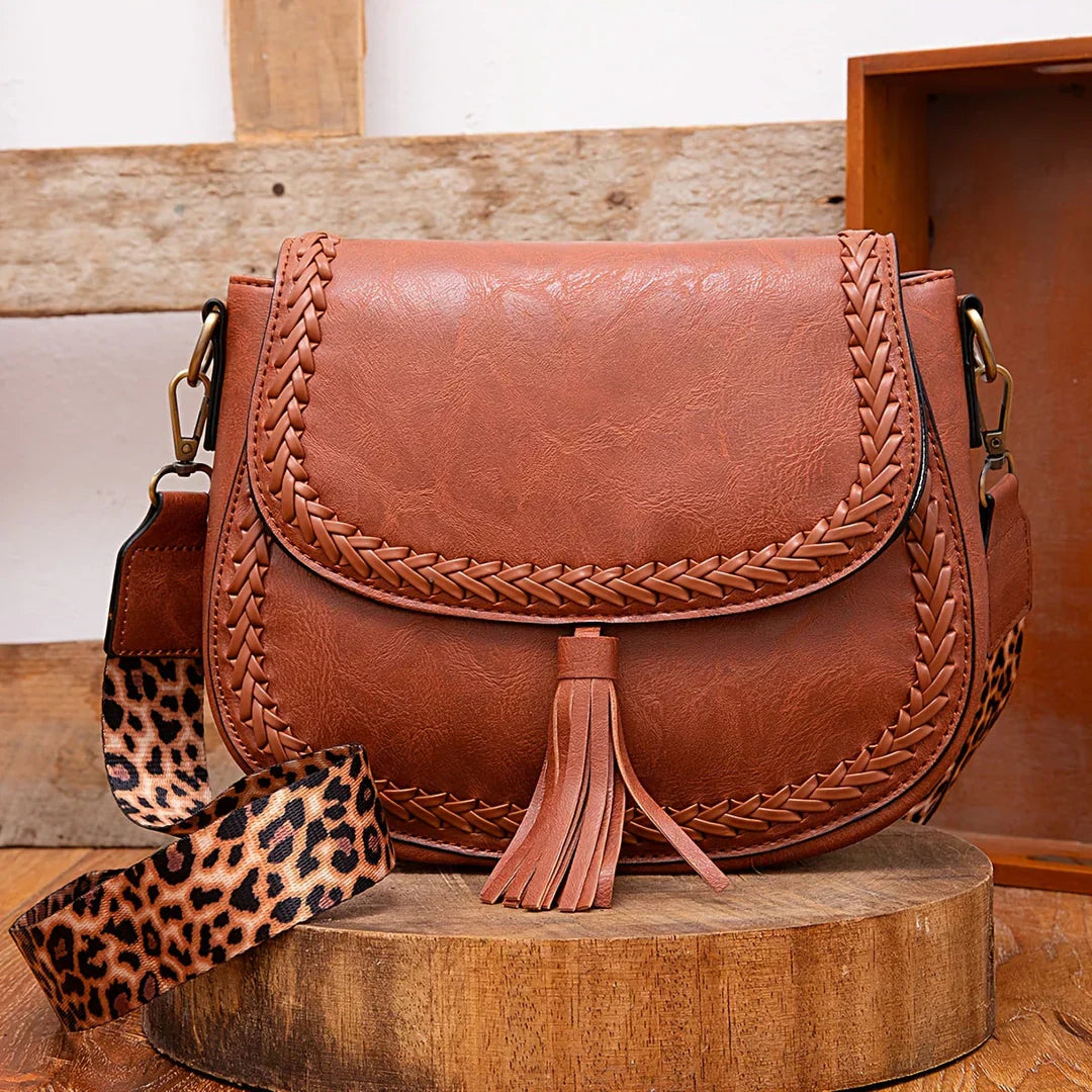 VierraSol | Bolso de Hombro para Mujer con Detalle de Borlas
