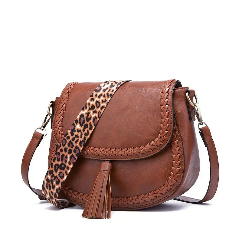 VierraSol | Bolso de Hombro para Mujer con Detalle de Borlas