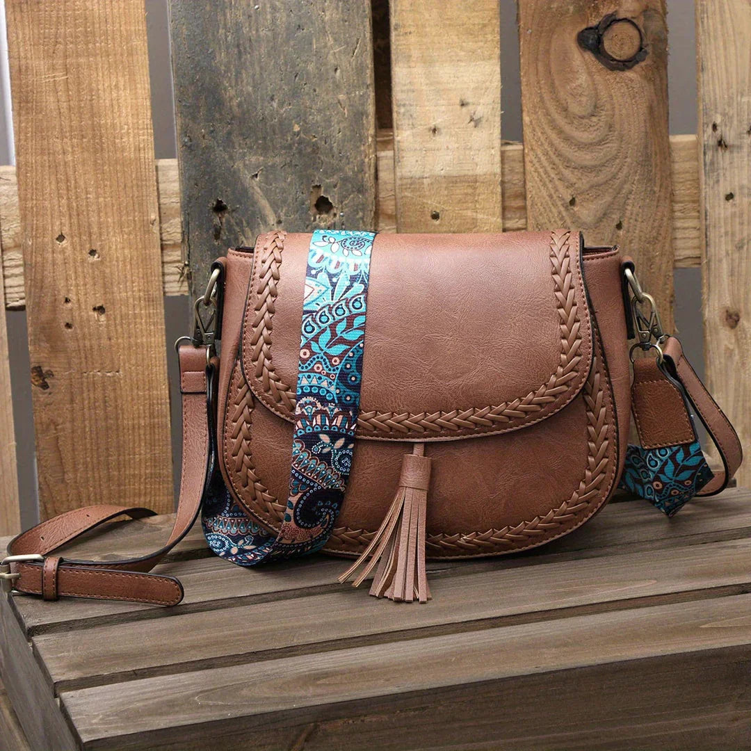 VierraSol | Bolso de Hombro para Mujer con Detalle de Borlas