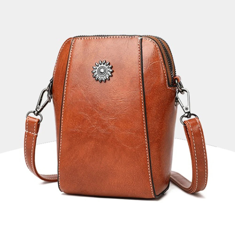VierraSol | Bolso de Hombro para Mujeres con Adorno de Sol