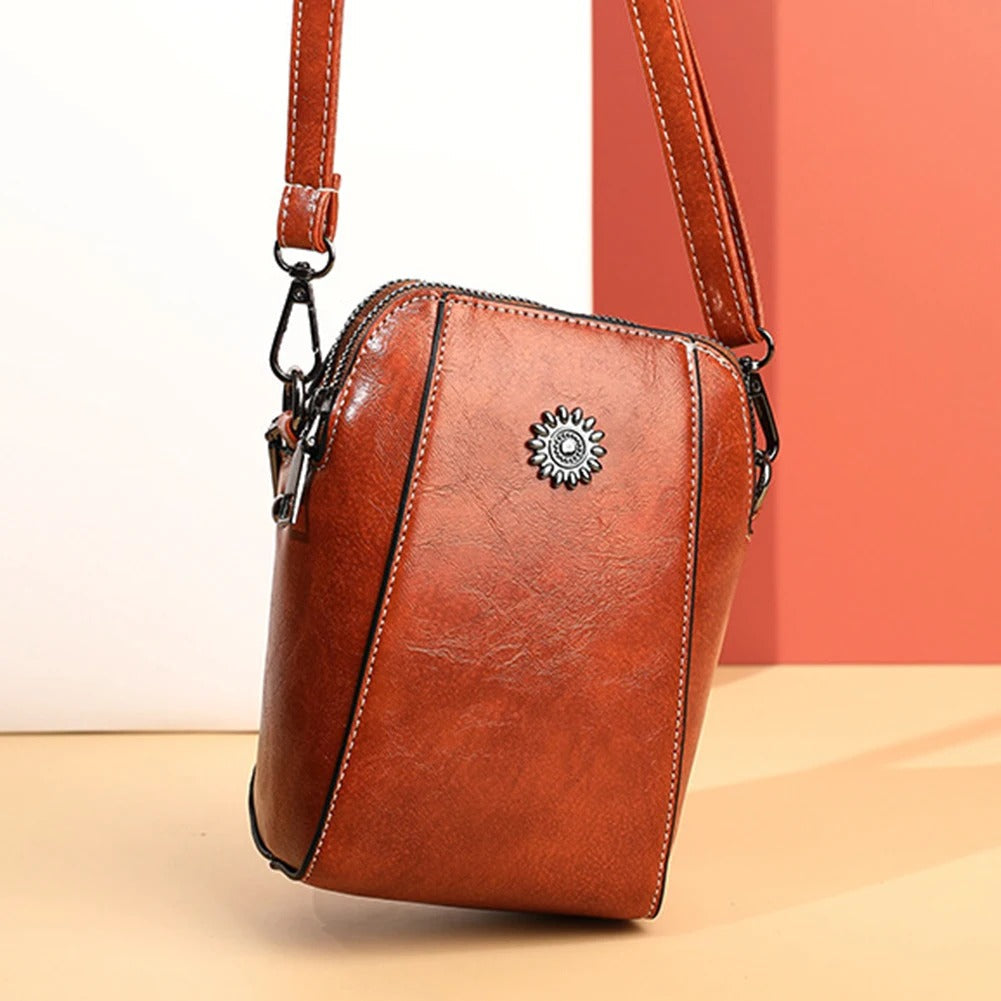 VierraSol | Bolso de Hombro para Mujeres con Adorno de Sol