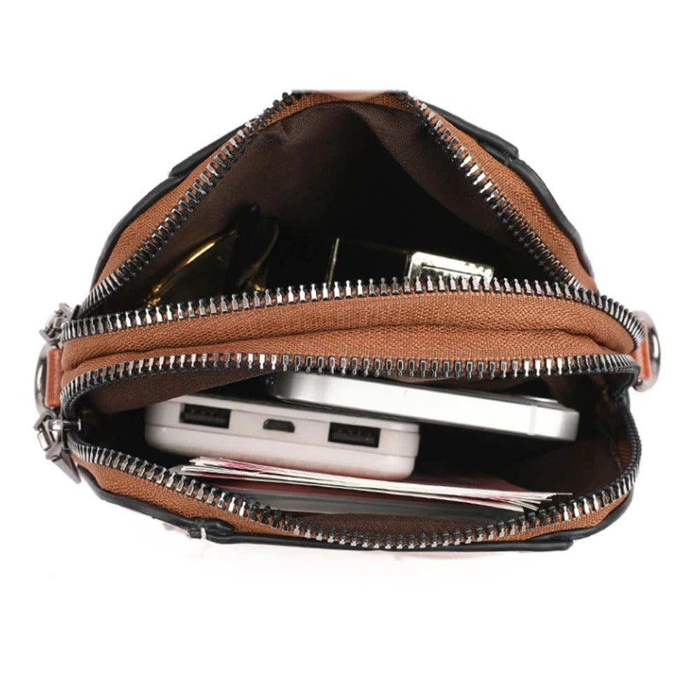 VierraSol | Bolso de Hombro para Mujeres con Adorno de Sol