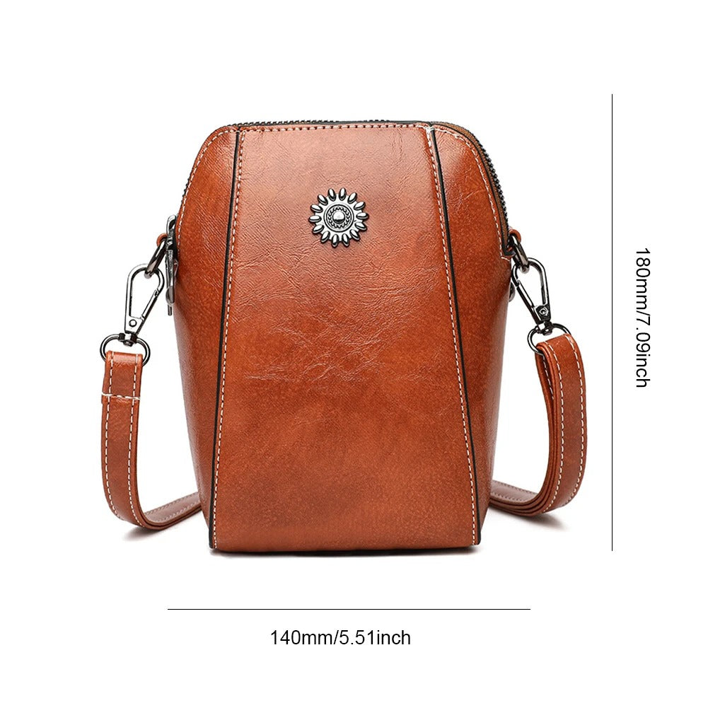 VierraSol | Bolso de Hombro para Mujeres con Adorno de Sol