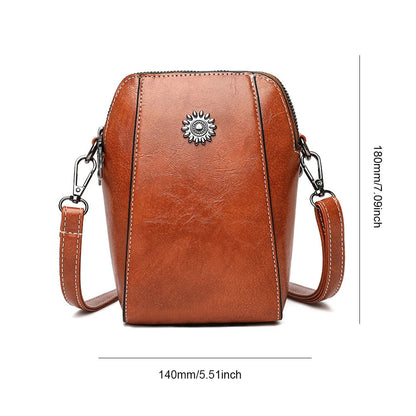 VierraSol | Bolso de Hombro para Mujeres con Adorno de Sol