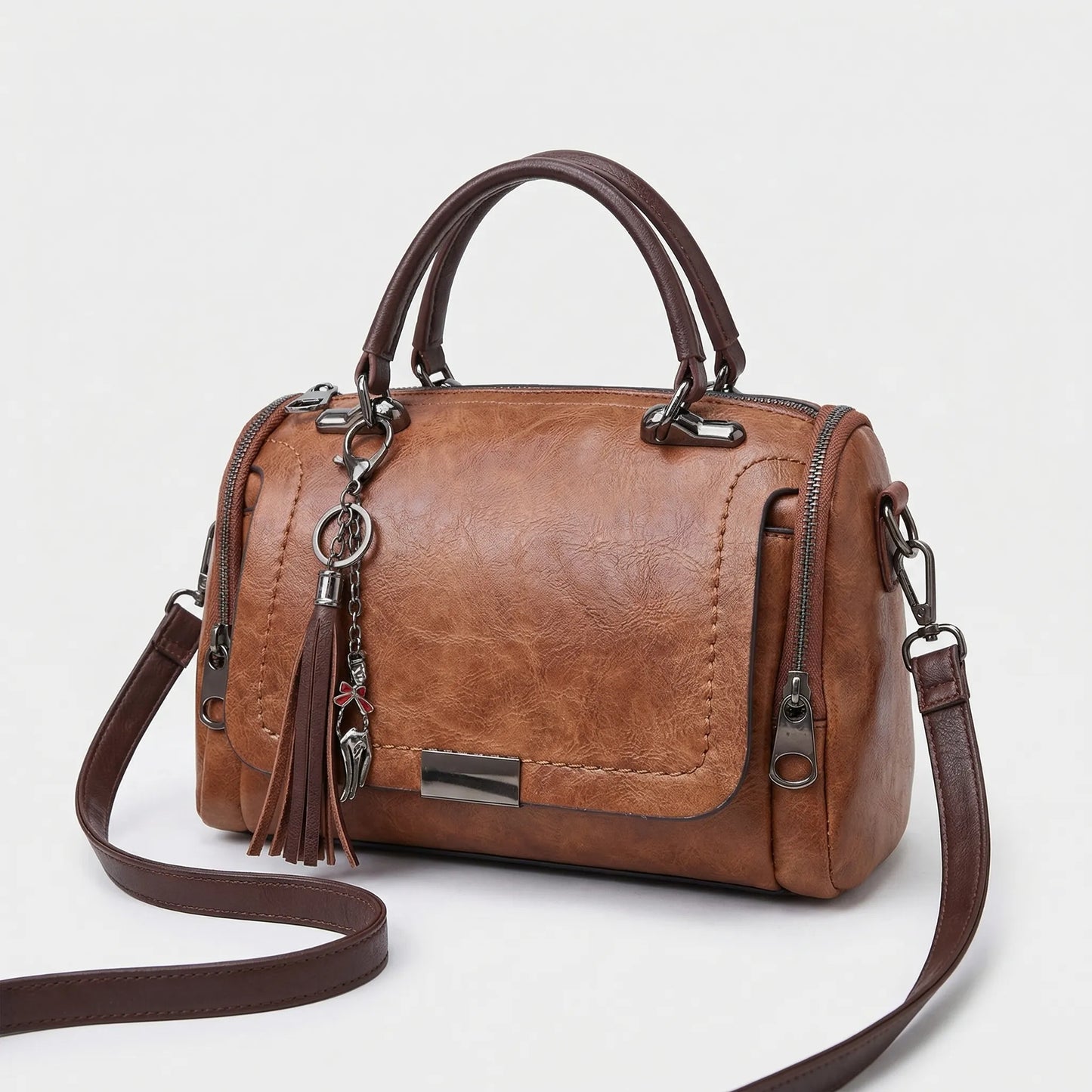 VierraSol | Bolso de Hombro para Mujeres con Charm de Borlas