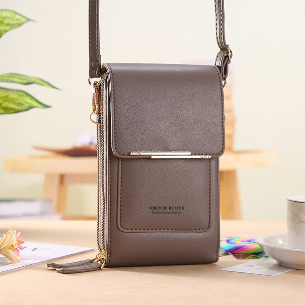 VierraSol | Bolso de Hombro para Mujeres con Pantalla Táctil y Bolsillo con Cremallera