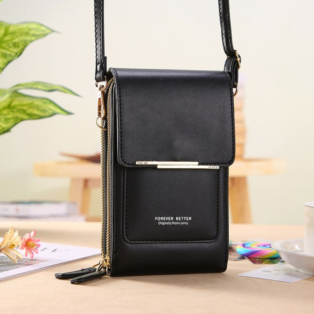 VierraSol | Bolso de Hombro para Mujeres con Pantalla Táctil y Bolsillo con Cremallera