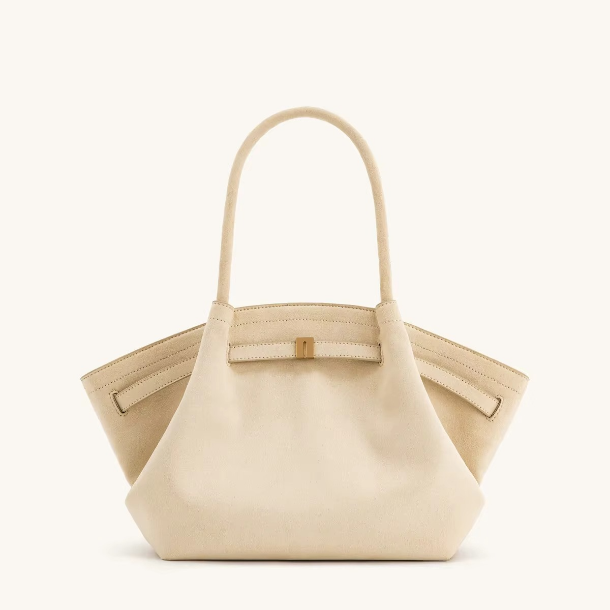 VierraSol | Bolso de Hombro Patrón Hana Look Ante y Gran Capacidad