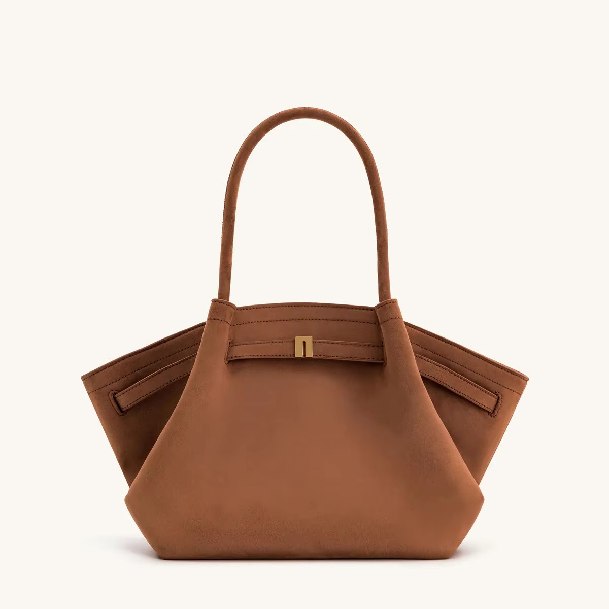 VierraSol | Bolso de Hombro Patrón Hana Look Ante y Gran Capacidad