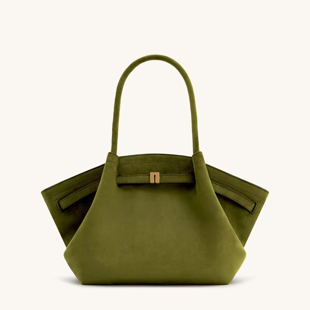 VierraSol | Bolso de Hombro Patrón Hana Look Ante y Gran Capacidad