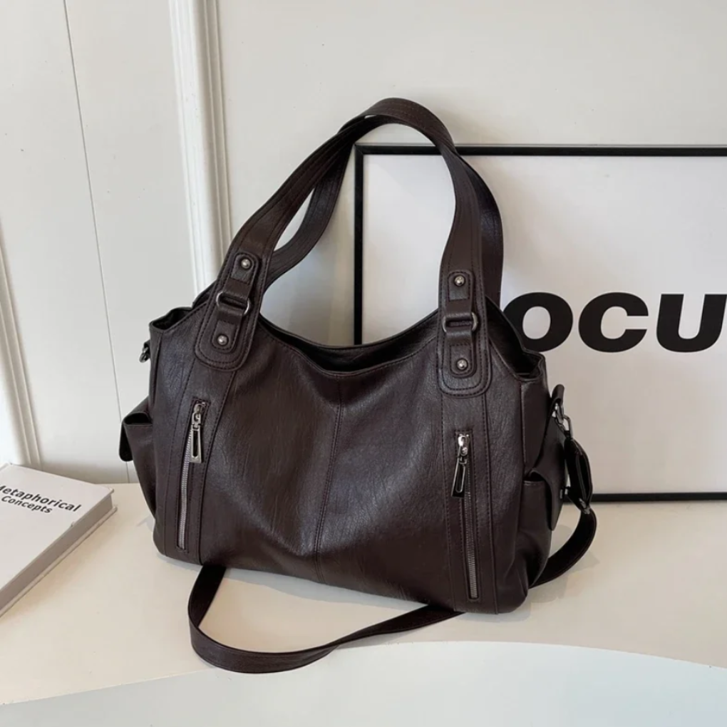 VierraSol | Bolso de Mano Grande para Mujeres con Múltiples Cremalleras