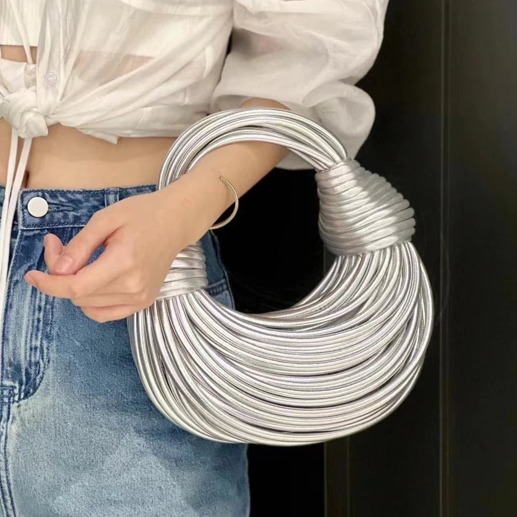 VierraSol | Bolso de Mano Woven para Mujer con Detalle Trenzado