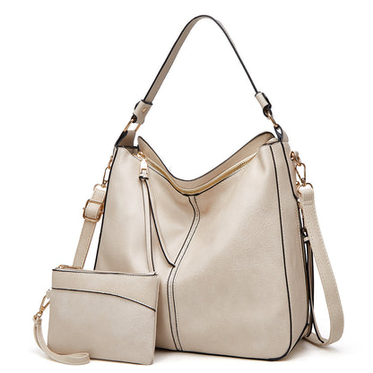 VierraSol | Bolso Hobo para Mujer con Accesorios Dorados