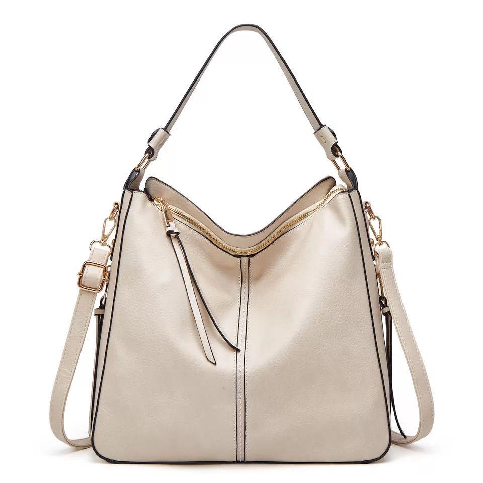 VierraSol | Bolso Hobo para Mujer con Accesorios Dorados