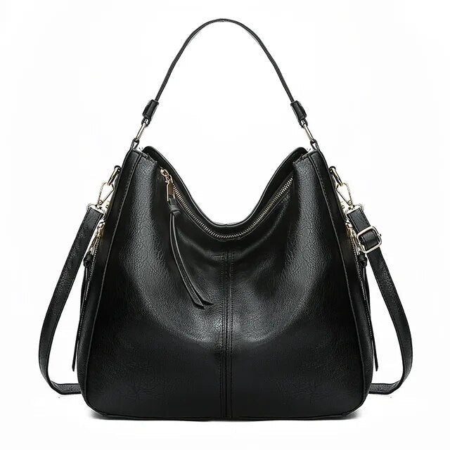 VierraSol | Bolso Hobo para Mujer con Accesorios Dorados